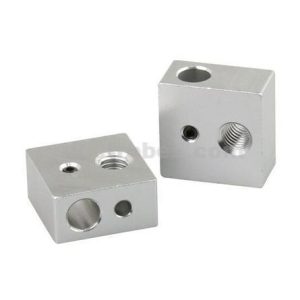 V6 Aluminum Heater Block for MK7/MK8 Hotends – 3D Printer Extruder Heating Block