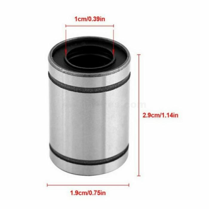 LM10UU 10mm Linear Ball Bearing for 3D Printers and CNC Machines - Image 2