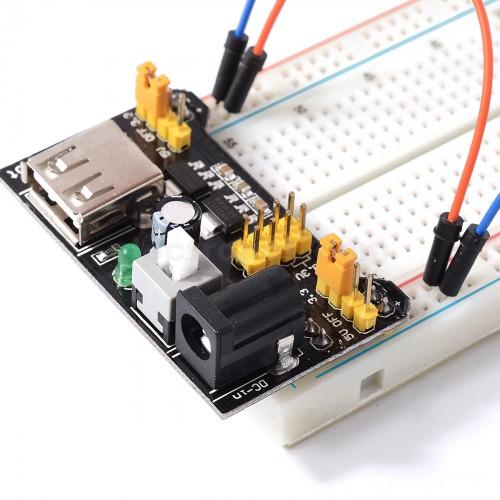 MB102 Breadboard Power Supply Module 3.3V/5V for Arduino Solderless Breadboard