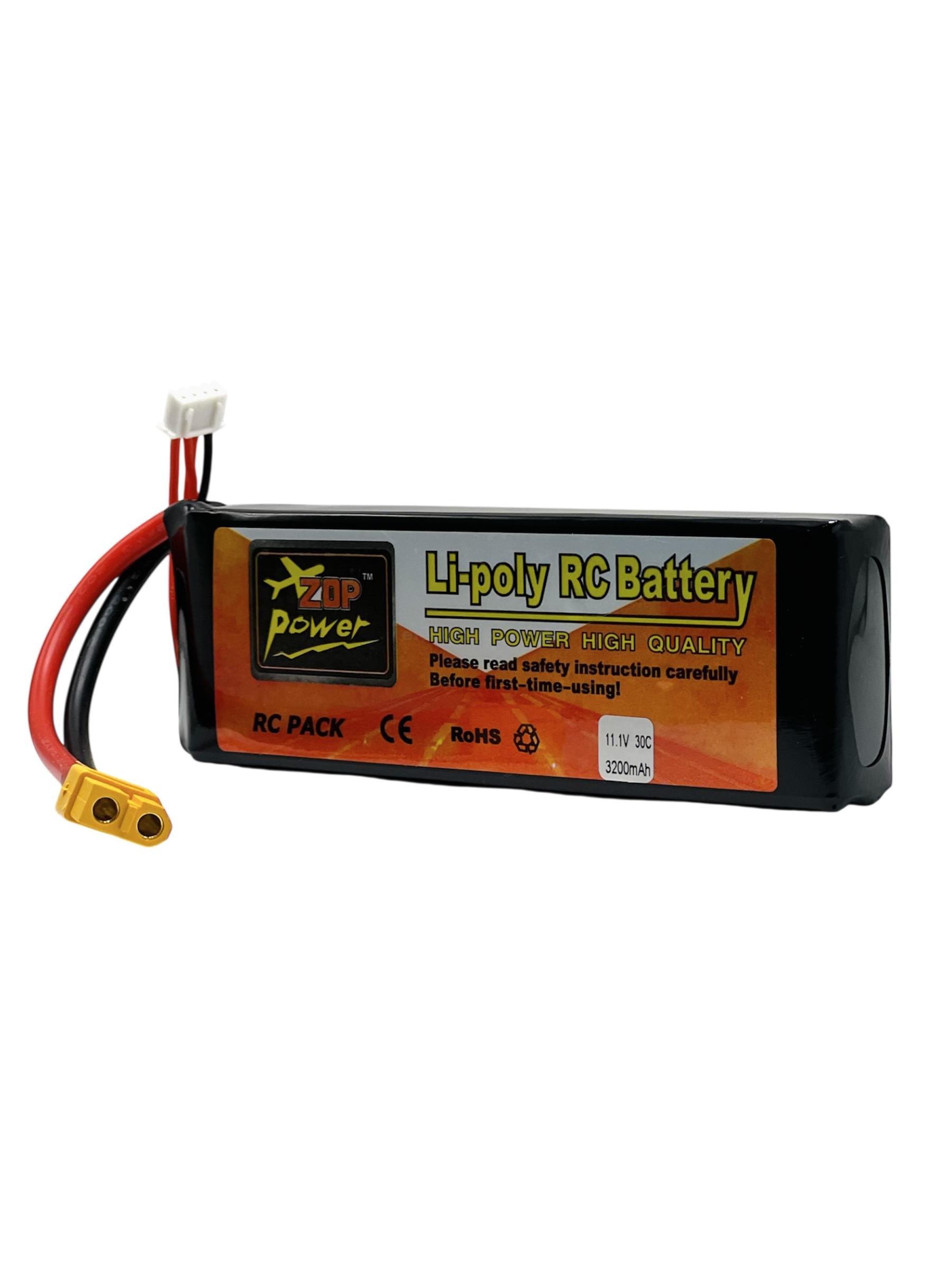 3200mAh 11.1V 3S 30C Lipo Lithium Polymer Rechargeable Battery Pack for RC Drone