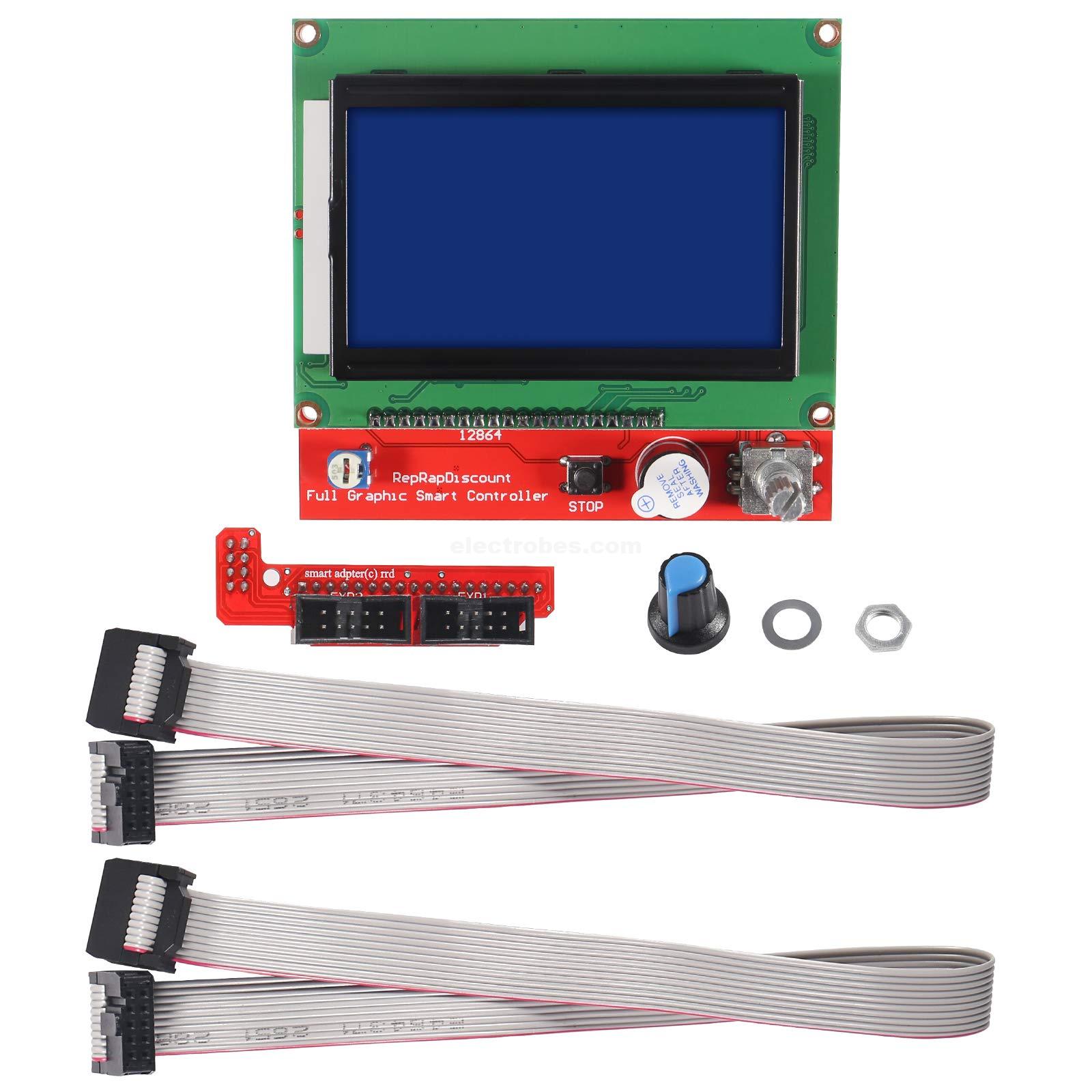 RAMPS 1.4 RepRap 12864 LCD Graphic Smart Controller with SD Card Reader for 3D Printers