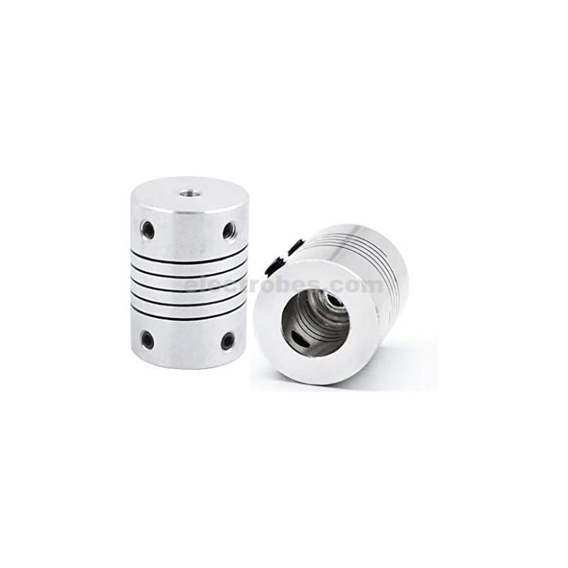 5mm × 8mm Flexible Shaft Coupling for 3D Printer Stepper Motors – Aluminum Coupler, 25mm Length - Image 3
