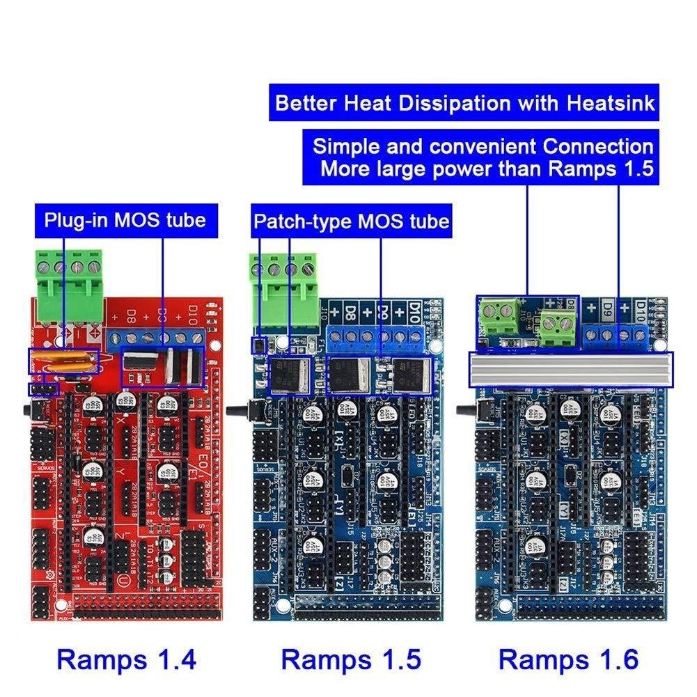 RAMPS 1.6 Arduino Mega Shield 3D Printer Controller Board - Image 2