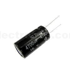 4700µF 16V Radial Aluminium Electrolytic Capacitor