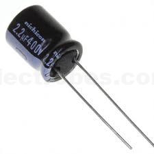 2.2µF 400V Radial Aluminium Electrolytic Capacitor