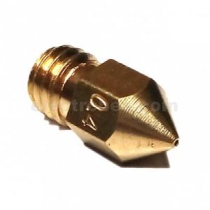 0.4mm MK8 Brass Nozzle for 3D Printers – M6 Thread, 1.75mm Filament