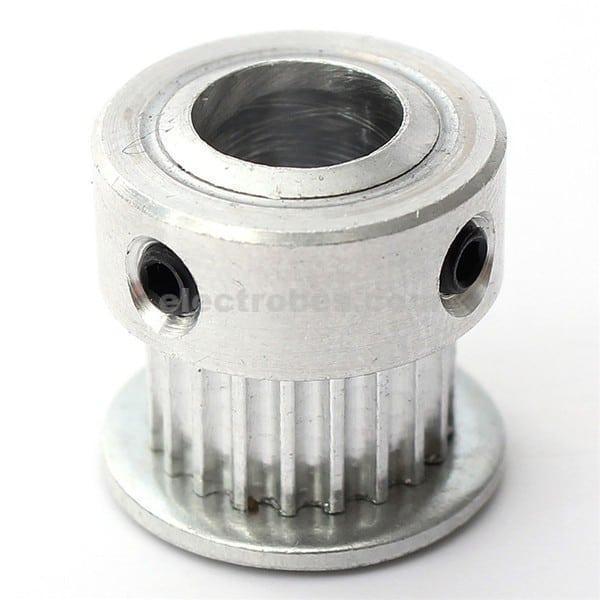 GT2 20-Tooth Aluminum Timing Pulley – 8mm Bore, 2mm Pitch, Double Flange