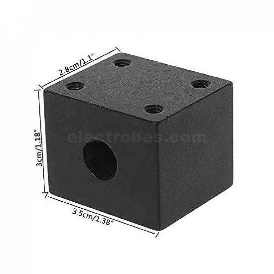 T8 Lead Screw Nut Housing Aluminum Support Block – Black - Image 5