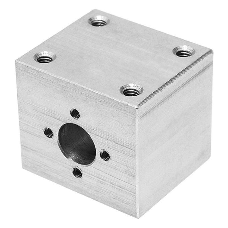 T8 Lead Screw Nut Housing Bracket Aluminum Block – Silver - Image 3